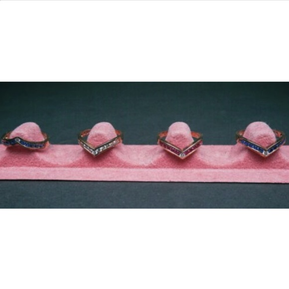 SALE 4 Sterling SILVER Retired Silpada V Shaped St - Picture 3 of 4